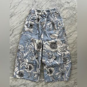Zara Printed Wideleg Pants